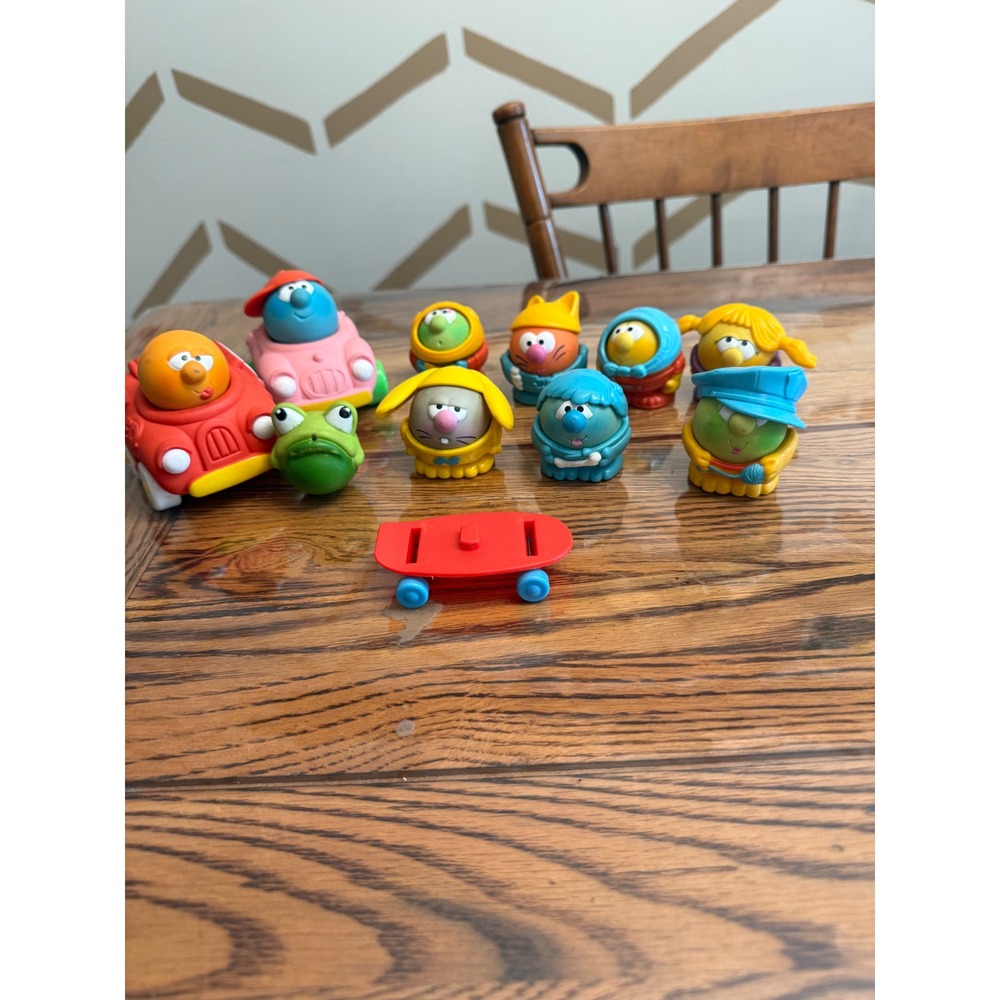 Parker Brothers Nerfuls Toy Lot Unisex OS Multicolor 1985 Vintage Figures Cars